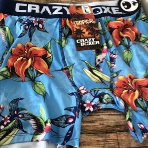 CRAZY BOXER Men's Tropical Flower underwear Large